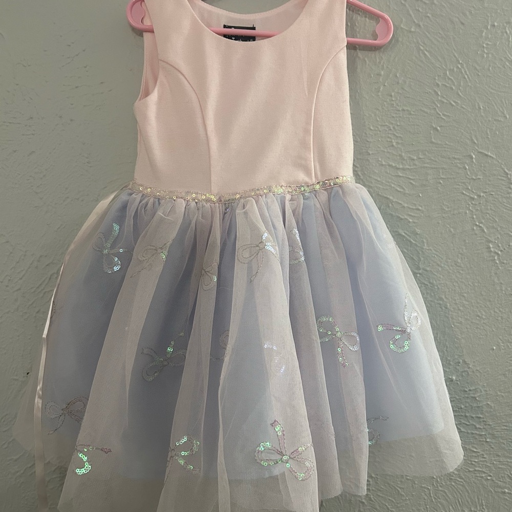 Elegant Pink and Lavender Kids Dress